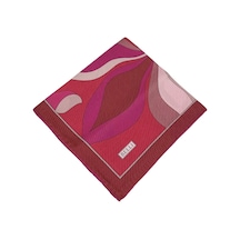 Belli Twill İpek Eşarp - 4108-88 Kırmızı Kırmızı
