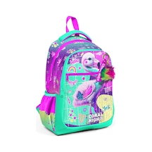 Coral High Kids Pembe Su Yeşili Flamingo Desenli Üç Bölmeli Okul Sırt Çantası 23647