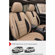 Oniks Füme Oto Koltuk Kılıfı Ford Focus-fiesta-escort Uyumlu Bej
