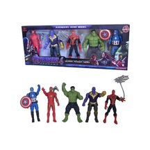 Yenilmezler Örümcek Adam Hulk Kaptan Amerika Thanos İronman Set