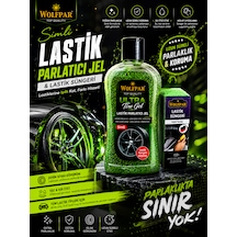 Simli Lastik Parlatıcı Jel Ve Lastik Süngeri Yeşil