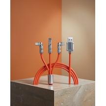 3'ü 1 Usb Şarj Kablosu 120w Hızlı Şarj Xuczzzs219şarjkablosuuuuuu-4 Belirtilmemiş