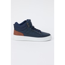 Ac&co / Altınyıldız Classics Erkek Lacivert-beyaz Kışlık Rahat Taban Spor Sneaker Lacivert - Beyaz