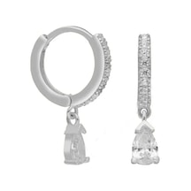 Damla Taşlı Küpe 717106 Silver