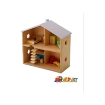 Wood&joy Renkli Evcilik Evi-lila