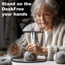 Willowhaven Siyah Taşınabilir Led Masa Lambası Hd Büyüteç Ve Esnek Boyun Siyah