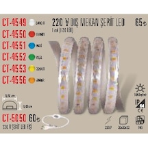 Ct-4549 220 V Dış Mekan Şerit Led Beyaz 5 Metre
