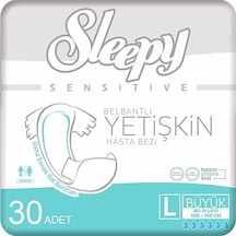 Sleepy Sensitive Belbantlı Yetişkin Hasta Bezi Large 30 Adet 1x30 Paket L