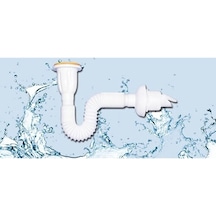 Çekvalfli Körüklü Lavabo Sifonu Çok Renkli