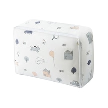 Unimarket Giysi Saklama Büyük Katlanabilir Giysi Organizatör Kutuları Katlanabilir Battaniye Saklama Yorgan Battaniye Oturma Odası Yatak Takımları Kulplu Ve Çift Fermuarlı 6xahns