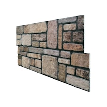 5 Adet X Karma Taş Desenli 3D Strafor Köpük Duvar Kaplama Paneli (446785827)