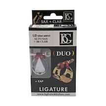 Bg Ld Duo Silverplated Bb Alto Klarnet Saksofon Ligatür Kapak