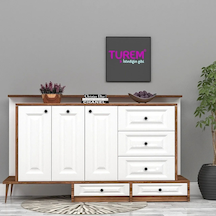 Quatro Membran Kapak Konsol Mdf Beyaz