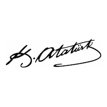 Kemal Atatürk Imza Sticker 00016