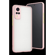 Vivo Y53s Kılıf Montreal Silikon Kapak - Pembe