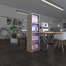 Kenzlife Klasörlük Raflı Börteçin Crd 140 40 30 Kitaplık Ofis Arkalıksız Diğer