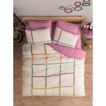 Cotton Box Puff Nakışlı Çift Kişilik Nevresim Takımı Insula Gül Kurusu Cotton Box Puff Nakışlı Çift Kişilik Nevresim Takımı Insula Gül Kurusu