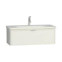 56439 VitrA Nest Trendy Tek Çekmeceli Lavabo Dolabı, 100 Cm, Parlak Beyaz Lavabo Dahil Diğer