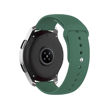 Amazfit Gtr 3 Ve Gtr 3 Pro İle Uyumlu 22mm Yumuşak Silikon Spor Kayış, Koyu Yeşil