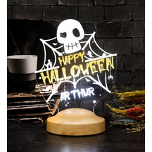 Cadılar Bayramı Halloween Hediyesi, Happy Halloween Led Lamba