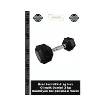 Özel Seri Hex-2 Kg Hex Olimpik Dambıl 2 Kg Kondisyon Kol Çalışması Vücut