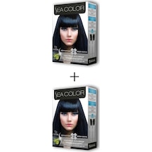 2X2 Tüp Krem Saç Boyası Seti Mavi Siyah No:1.1