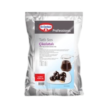Dr. Oetker Çikolata Sos 1 Kg - Kolay Hazırlanan Lezzetli Tatlı Sosu 2'li Ekonomik Paket Avantaj Pake