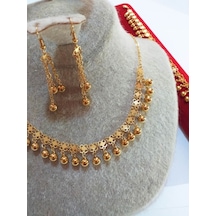 Toplu Sallantılı Set Altın  Kaplama Altın