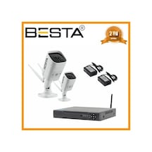 2 Dış Mekan Kablosuz Kamera Seti Kd- 2260