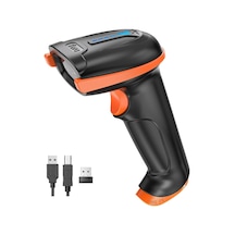 Tera Barkod Tarayıcı 1d 2d Qr Kablosuz 2.4gh+kablolu Usb 2.0 Kablolu El Tarayıcı Barkod Okuyucu 5 Mil Çözünürlü