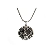 Maşallah Yazılı Gümüş Erkek Kolye Zincir