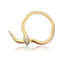Orvessa Snake Altın Bileklik Sarı