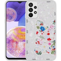 Galaxy Uyumlu A33 5g Kılıf Desenli Sert Silikon Klfs Mumila Kapak - White Rabbit White Rabbit