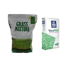 6'li Karışım Çim Tohumu - 5 Kg + Çim Gübresi - 5 Kg 0,250