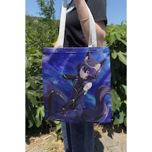 Zipzap The Eminence İn Shadow V5 Yazlık Kışlık Çift Taraflı Kanvas Baskı Bez Çanta Anime Çantası