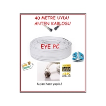 40 Metre Uydu Çanak Anten Kablosu Hazır Uçlu 40 M