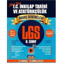 8.Sınıf LGS T.C İnkılap Tarihi ve Atatürkçülük Branş Deneme- Yeni Tarz Yayınları