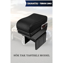 Daihatsu Terios 2003 Uyumlu Kol Dayama Siyah Renk Bardaklıklı Lüks Tip Küllüklü