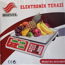 Bozyel Elektronik Krom Kefeli Terazi 40 KG Bozyel