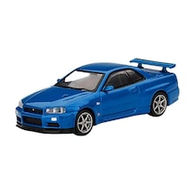Mını Gt 1:64 Nissan Skyline Gt-r R34 V-spec Bayside Blue