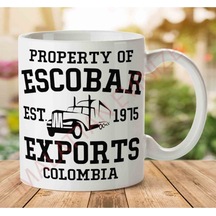Escobar Exports Colombıa Iki Tarafı Baskılı Kupa Bardak Çok Renkli