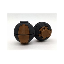 Alvera Press Küresi 3d Baskı Dönüşen Mekanik Fidget Stres Oyuncağı-kahverengi-siyah 93499433