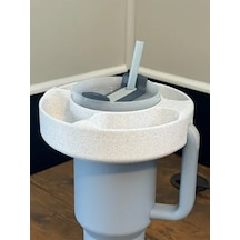 Quencher 1.18l Uyumlu Çok Gözlü Atıştırmalık Organizer Kapak Granit Beyaz Quencher 1.18l Uyumlu Çok Gözlü Atıştırmalık Organizer Kapak Granit Beyaz