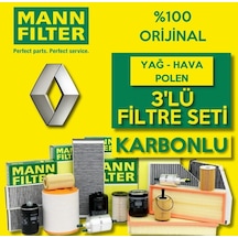 Renault Megane 2 1.5 Dci Mann-Filter Filtre Bakım Seti 2002-2009 (495330430)