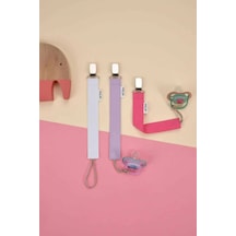 E&f Store 3'lü Emzik Askısı Seti - Beyaz - Lila - Fuşya Çok Renkli