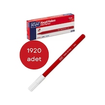 Kraf 285g Kırmızı Keçeli Kalem, 1920 Adet - 1 Koli , Keçe Uçlu Kalem