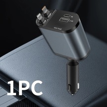 Dashanshop W&o 66w Hızlı Şarj Cihazı Metalik Gri Yıldızlı Gökyüzü Işığı Galaxy S23 S22 İphone 16 15 14 13 Plus Pro Max Android Tablet Usb C