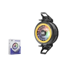 Manyetik Klipsli Telefon Soğutucu Fan Rgb Siyah Cx20