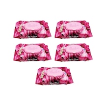 5 Paket Red Rose Islak Havlu Mendil 90 Adet Kapaklı Gül Kokulu-9075609139964