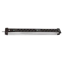 Brennenstuhl Premium-Alu-Line 12 lu Priz Grubu Anahtarlı 3 Metre - 1391000012